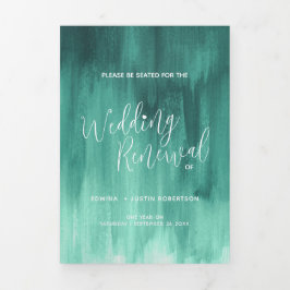 エメ結婚ラルドグリーン抽象芸術Tr 三つ折りプログラム