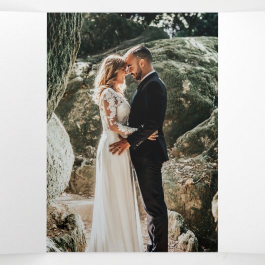 エメ結婚ラルドグリーン抽象芸術Tr 三つ折りプログラム (内部中)