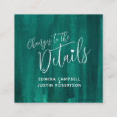 エメ結婚ラルドグリーン詳細の変化 エンクロージャーカード (正面)