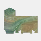 エメ自然ラルド層 |グリーンインクとゴールデンインクの瑪瑙 フェイバーボックス (折り畳みなし)