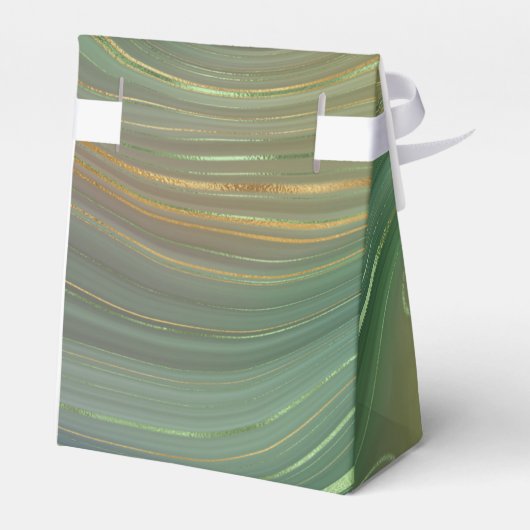 エメ自然ラルド層 |グリーンインクとゴールデンインクの瑪瑙 フェイバーボックス (裏面サイド)