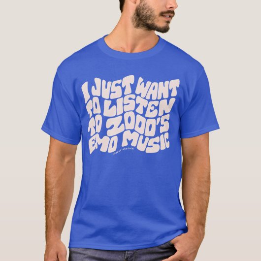 エモい音楽 Tシャツ (正面)