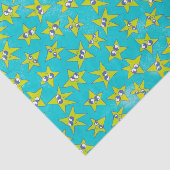 エモおもしろいジターコイズとグリーン顔スターズ 薄葉紙 (詳細)