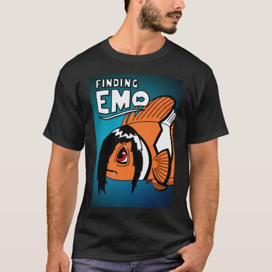 エモをさがして、悲しいカクレクマノミ Tシャツ (正面)