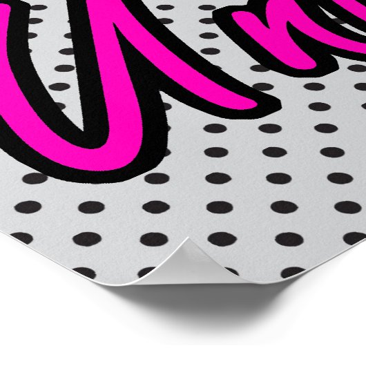 エモアイハートアイラブユニコーン ポスター (角)