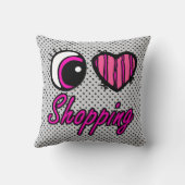 エモアイハートイラブショッピング クッション (裏面)