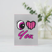 エモアイハート愛 ポストカード (スタンド正面)