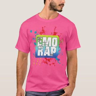 エモアンドエモラップのヒップホップ(ばちゃばちゃ)跳ねるラッパー Tシャツ