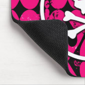 エモアートスカル&ハート マウスパッド (コーナー)