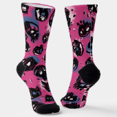 エモウェア&シューズ女性のファッションクルーソックス ソックス (傾斜あり)