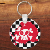 エモカートゥーンスカル キーホルダー (正面)