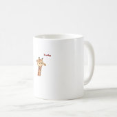 エモジがキリン怒顔を眉に コーヒーマグカップ (正面右)