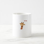 エモジがキリン怒顔を眉に コーヒーマグカップ (中央)