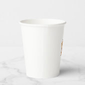 エモジがキリン怒顔を眉に 紙コップ (右)