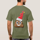 エモジサンタウンチブリークリスマスセーター Tシャツ (裏面)