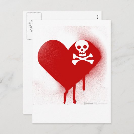 エモスカルハートアンチヴァレンティーンズデイ – ロックグランジ シーズンポストカード (正面/裏面)