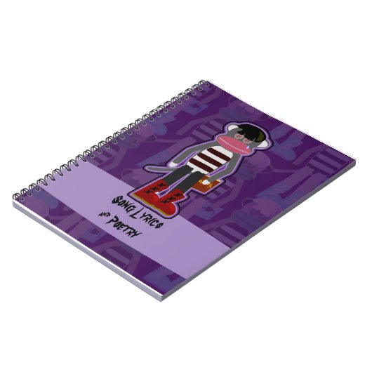 エモソックサルマンガおもしろいアートデザイン ノートブック (左側)