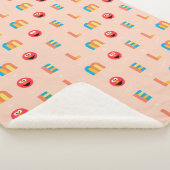 エモダンルモパターン シェルパブランケット (3/4)