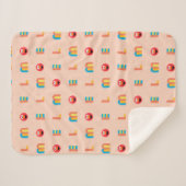 エモダンルモパターン シェルパブランケット (正面(横))