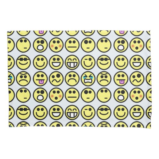 エモチコン幸せ顔枕まくらケース 枕カバー (正面)
