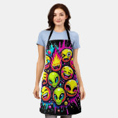 エモファンキージミックス エプロン (着用した状態)