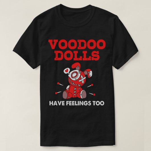 エモブードゥーの人形にはハロウィーン感覚もある Tシャツ (デザイン正面)