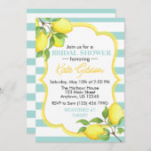 エモンブライダルシャワー招待 – フレッシュシトラステーマ 招待状 (正面/裏面)