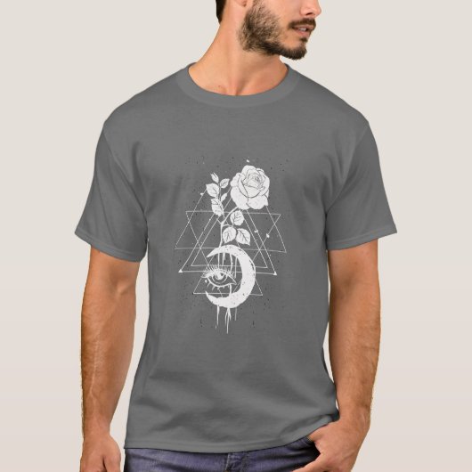 エモーショナルなゴスストリートウェア 悲しいバラ vaporwave パンクギフト f tシャツ (正面)