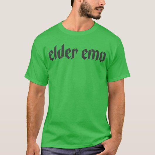 エモーショナルな過去を持つ大人向けエモ音楽ゴス衣装 Tシャツ (正面)