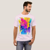 エモーショナルカラスプラッシュアート Tシャツ (正面フル)