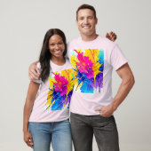 エモーショナルカラスプラッシュアート Tシャツ (ユニセックス)