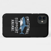 エモーショナルサポートアニマル 怖可笑しいサメ Pun 冗談 Case-Mate iPhoneケース (裏面(横))