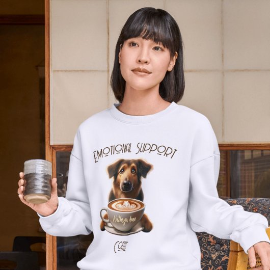 エモーショナルサポートコーヒーかわいいメンタルヘルス トライブレンドＴシャツ