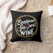 エモーショナル・サポート飲料おもしろいワイン愛好家 クッション (ブランケット)
