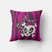 エモ女の子らしスカル クッション (裏面)