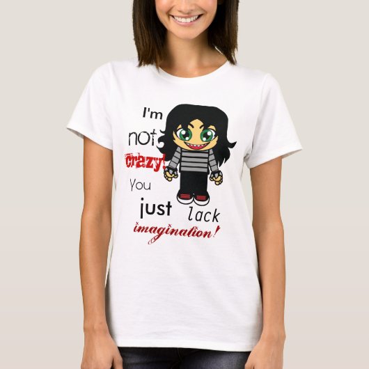 エモ熱狂するガール Tシャツ (正面)