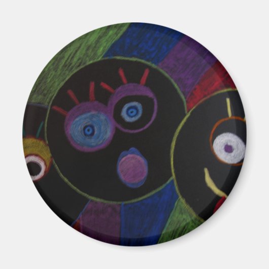 エモ熱狂するート磁石 マグネット (正面)