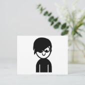 エモ顔 ポストカード (スタンド正面)