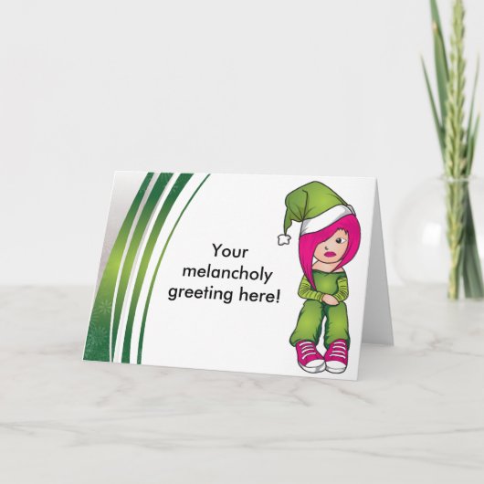 エモ·ガール·クリスマス·カード シーズンカード (正面)