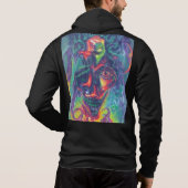 エモ – ゴシック – ロック – アナーキー – Tシャツフード付きスウェットシャツ パーカ (裏面)