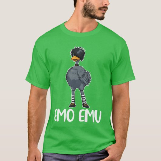 エモEMUおもしろいバードギフト女子 Tシャツ (正面)