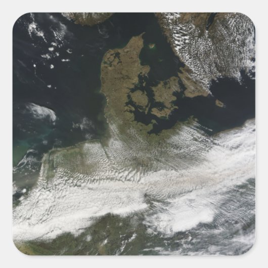 エヤフジャラヨカル火山からのアッシュプルーム2 スクエアシール (正面)