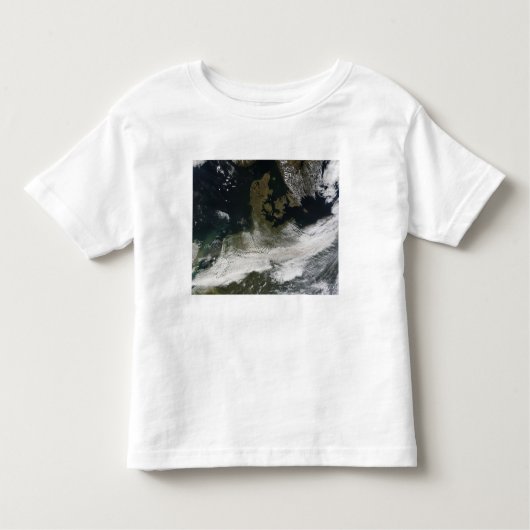 エヤフジャラヨカル火山からのアッシュプルーム2 トドラーTシャツ (正面)