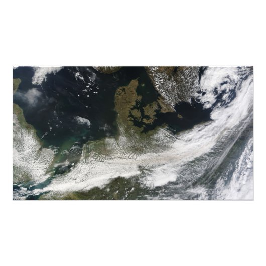 エヤフジャラヨカル火山のアッシュプルーム フォトプリント (正面)