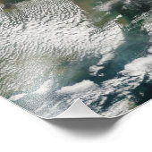 エヤフジャラヨカル火山のアッシュプルーム フォトプリント (角)