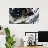 エヤフジャラヨカル火山のアッシュプルーム ポスター (ホームオフィス)