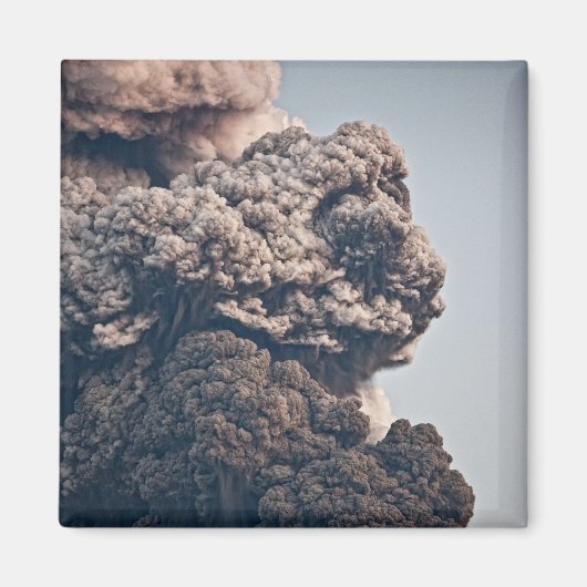 エヤフジャルジョクル火山噴火 マグネット (正面)