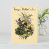 エラウビクトリアンレンの巣と花の母の日 シーズンカード (スタンド正面)