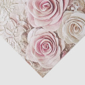 エラエレガントービクトリアンレディーピンクローズ&レース 薄葉紙 (詳細)