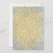 エラガント金ゴールドモスクブルーウォーターカラーイスラムAqeeqa 招待状 (裏面)